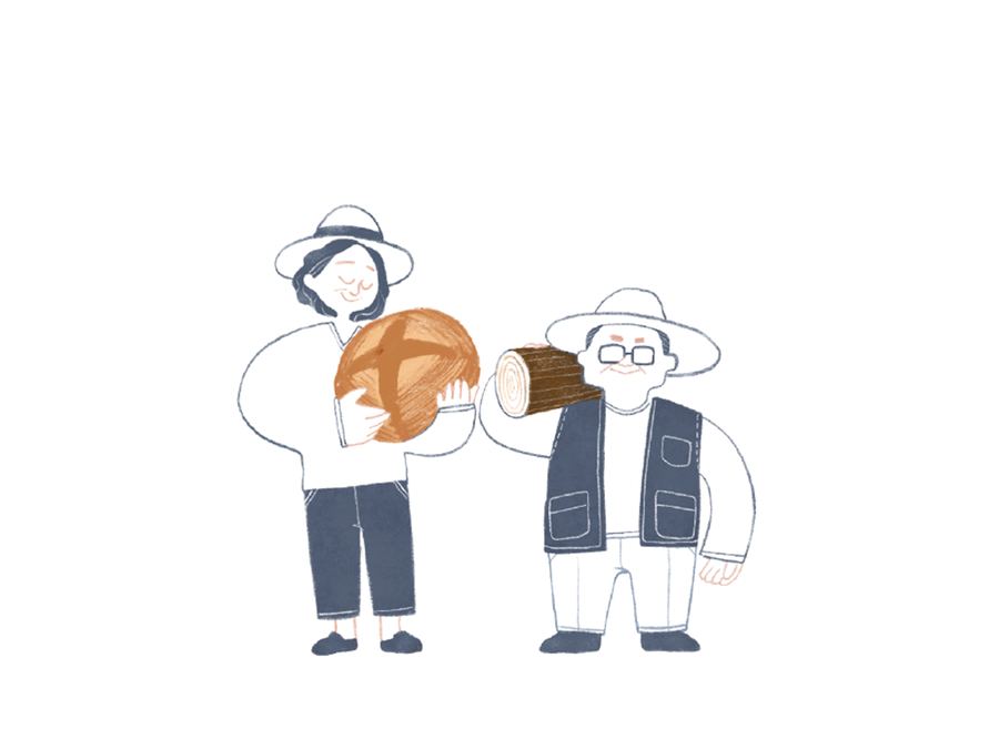 숲속정원 쌀빵 작업 5